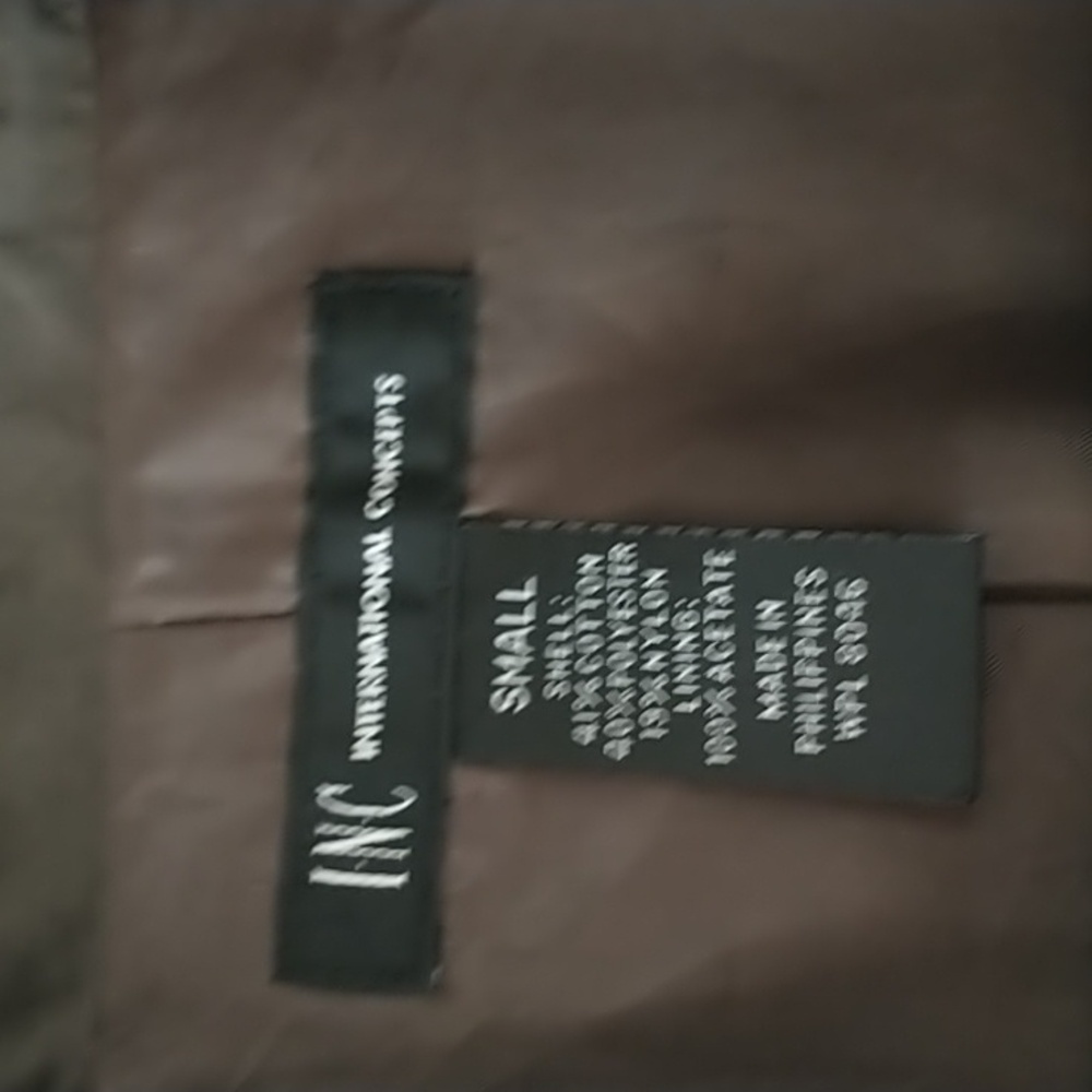 INC Green Linen Jacket - Picture 4 of 5